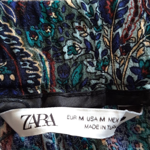 Zara Paisley Print Flared Pants - Picture 8 of 16